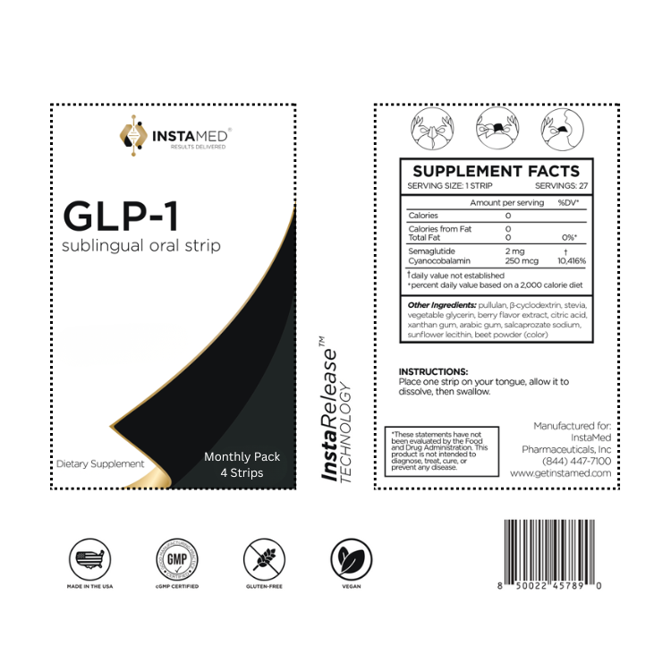 Instamed GLP1 (Semaglutide) Box of 27 strips